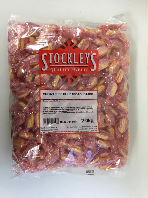 Stockleys Sugar Free Rhubarb and Custard 2kg