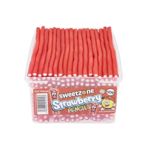 Sweetzone 10p Strawberry Pencils 100pk
