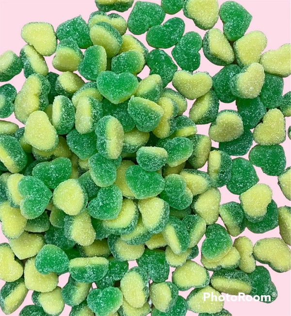 Sweetzone 1kg Apple & Custard Hearts Bag