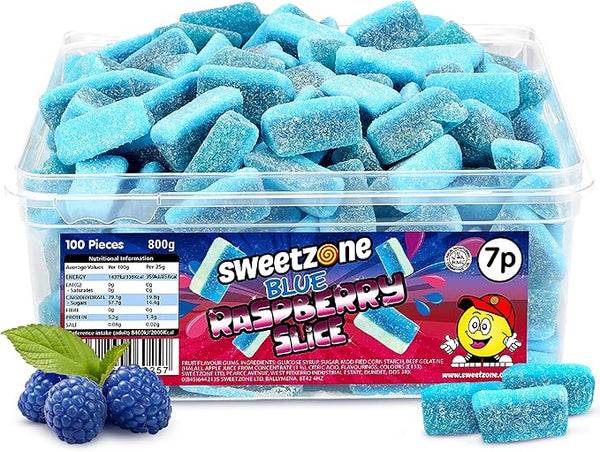 Sweetzone Blue Raspberry Slices 700g Tub