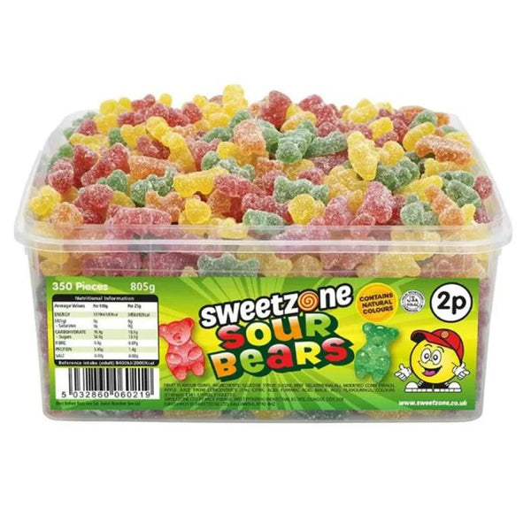 Sweetzone Sour Bears 805g Tub