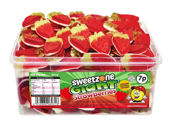 Sweetzone Tub Giant Strawberries 800g 100pk