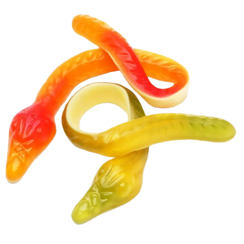 Vidal 60pk Tub Jelly Snakes Tub