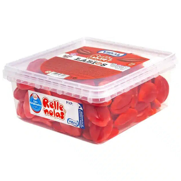 Vidal 75pk Tub Jelly Red Lips Tub