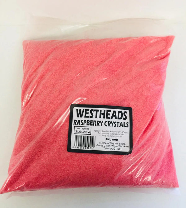 Westheads Raspberry Crystal Jar 3kg