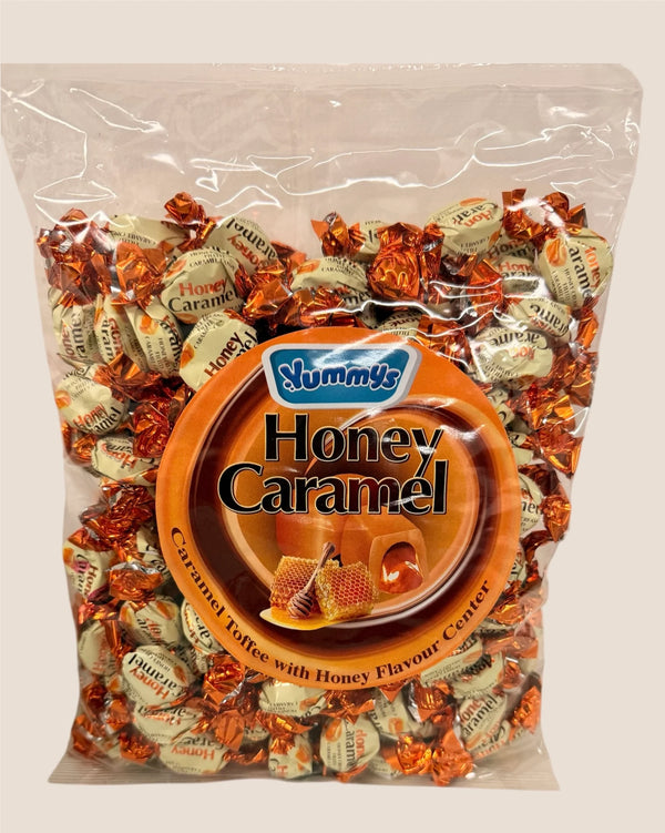 Yummy's 1kg Honey Flavour Caramel Toffee