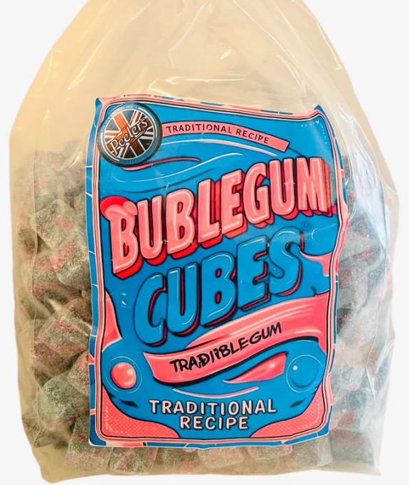Mitre Bubblegum Cubes Poly Bag 3kg