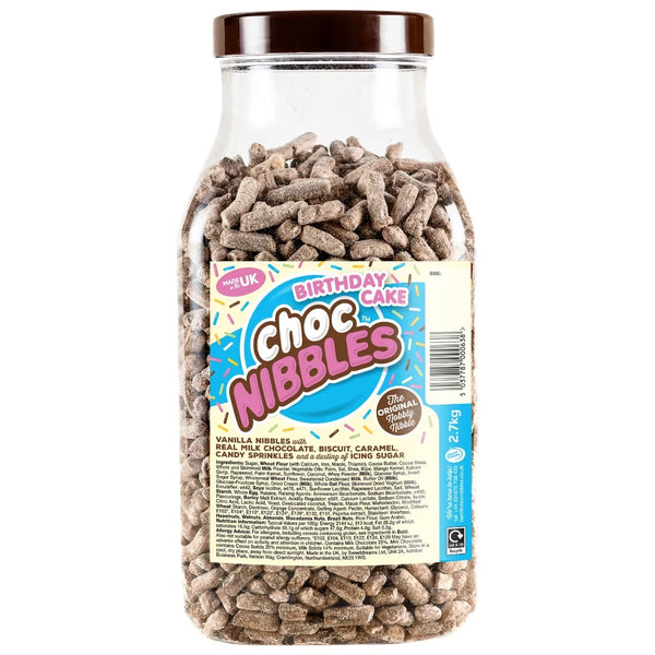 Sweet Dreams Birthday Cake Choc Nibbles Jar 2.7kg
