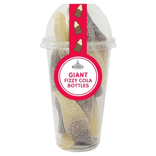 Bonds Giant Fizzy Cola Bottles Candy Cup 260g x 8 Cups