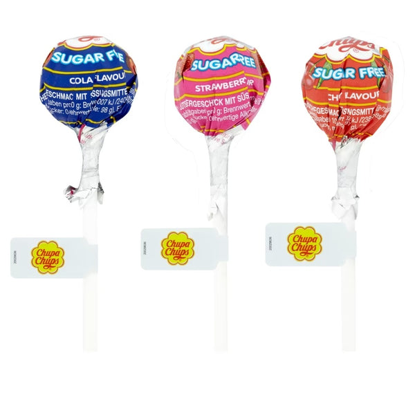 Chupa Chups Sugar Free Assorted Flavour Lollipops 11g x 50 Lollipops