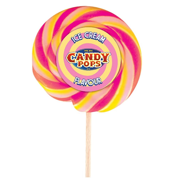 Candy Pops Large Ice Cream Wheel Lollies 75g x 30 Lollies