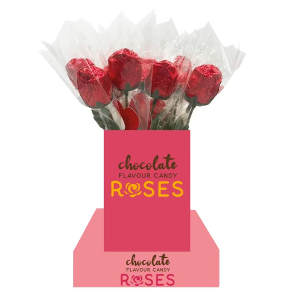 Chocolate Flavoured Candy Roses 18g x 18