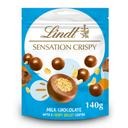 Lindt Crispy Sensation Milk Chocolate Crispy Bag 140g x 10