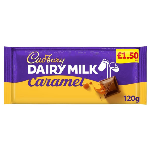 Cadbury Dairy Milk Caramel Chocolate Bar 120g £1.50 PMP x 16 Bars