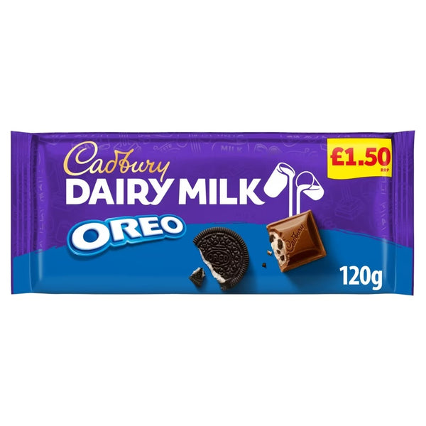 Cadbury Dairy Milk Oreo Chocolate Bar £1.50 PMP 120g x 17 Bars