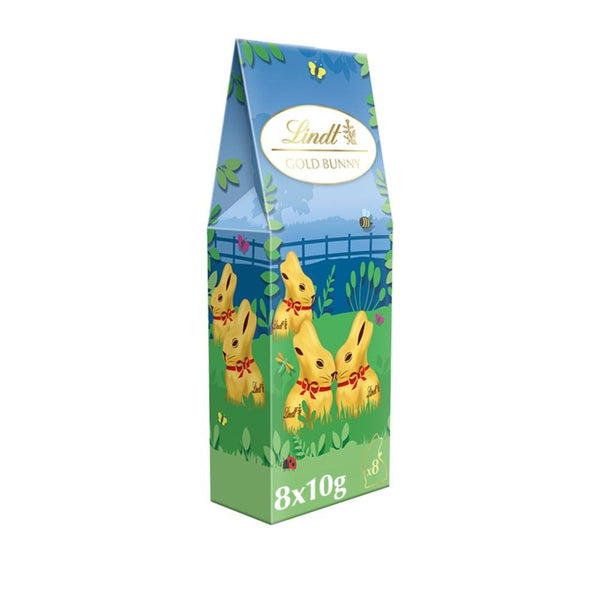 Lindt Milk Chocolate Gold Bunny 8 Pack 80g