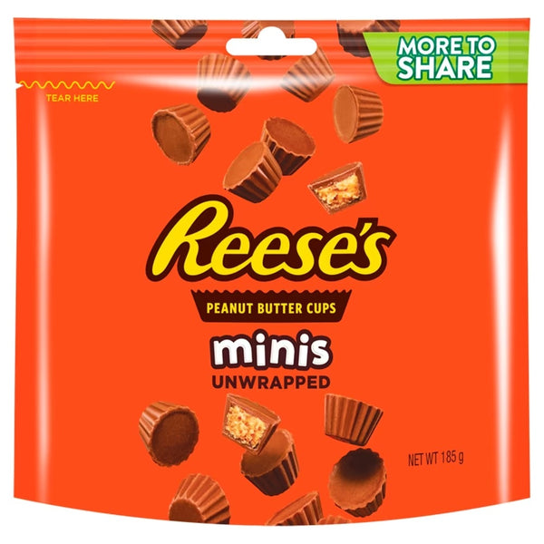 Reese's Minis Unwrapped Peanut Butter Cups More to Share 185g x 7 Bags