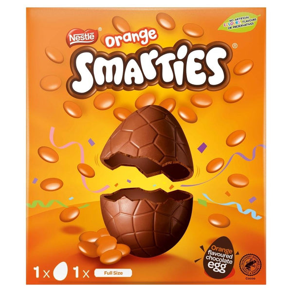 Smarties Orange Milk Chocolate Large Easter Egg 188g