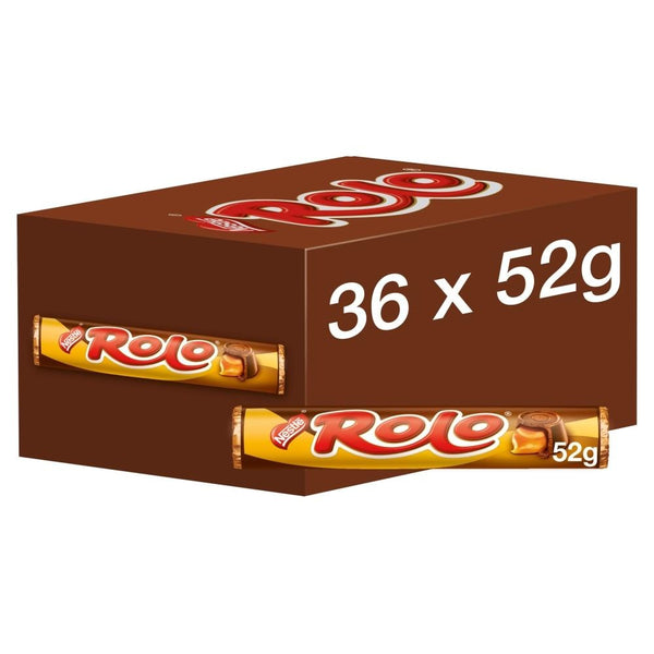 Rolo Milk Chocolate & Toffee Tube 52g x 36 Tubes