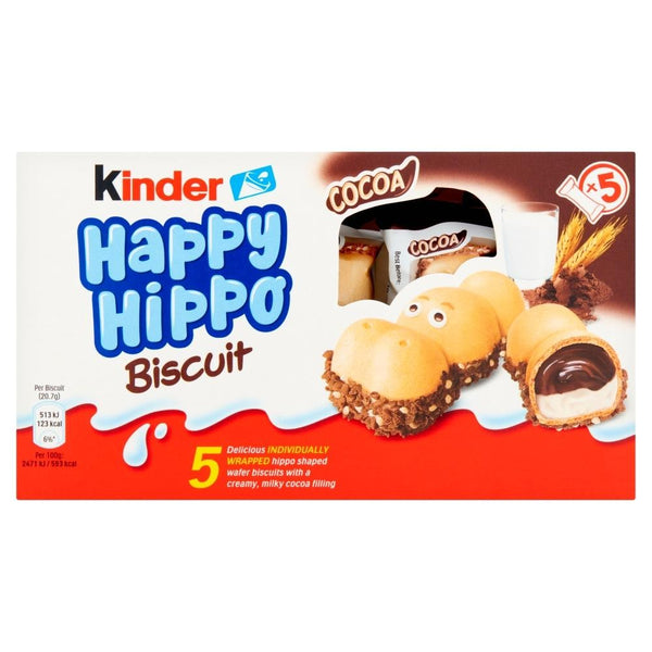 Kinder Happy Hippo Chocolate Cream Biscuits Multipack 10 x 103.5g Packs
