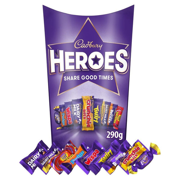 Cadbury Heroes Chocolate Box 290g 1 x 290g Carton