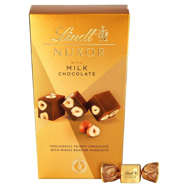 Lindt Nuxor Milk Chocolate and Hazelnuts Gift Box 1 x 165g Box165g
