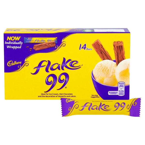 Cadbury Flake 99 Chocolate Bar 14 Pack 14 x 115.5g Packs