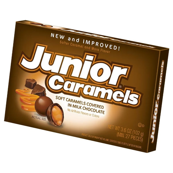 Junior Caramels Theatre Box 102g 12 x 102g Boxes