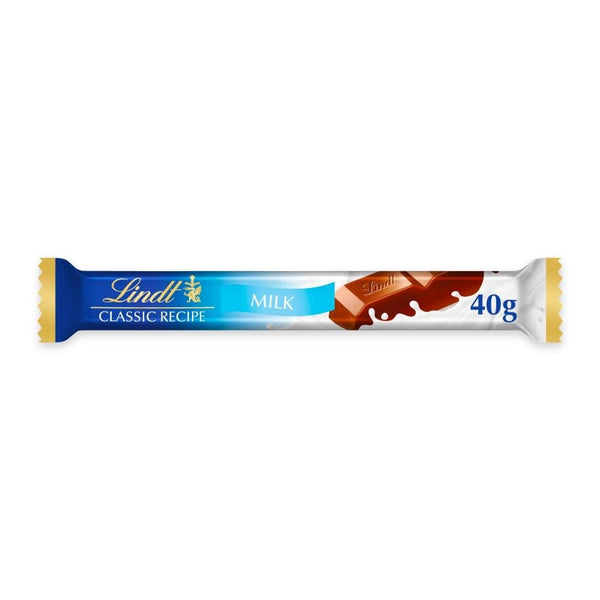Lindt Classic Recipe Milk Chocolate Treat Bar 40g 24 x 37g Bars