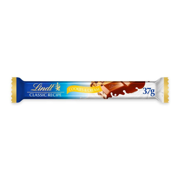 Lindt Classic Recipe Cookies & Cream Treat Bar 37g 24 x 37g Bars