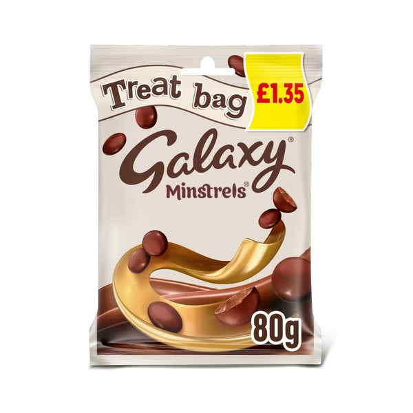 Galaxy Minstrels Milk Chocolate Buttons Treat Bag £1.35 PMP 20 x 80g