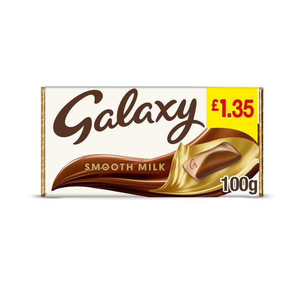 Galaxy Smooth Milk Chocolate Block Bar £1.35 PMP 24 x 135g