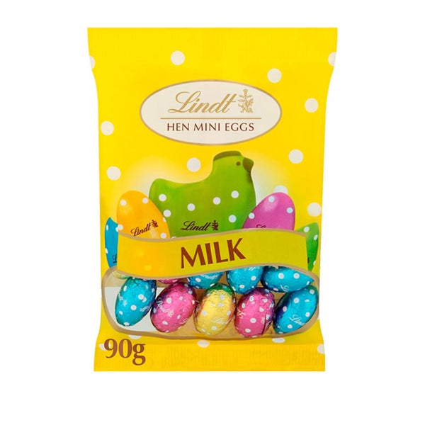 Lindt Hen Easter Milk Chooclate Mini Eggs Bag 90g x 16 Bags