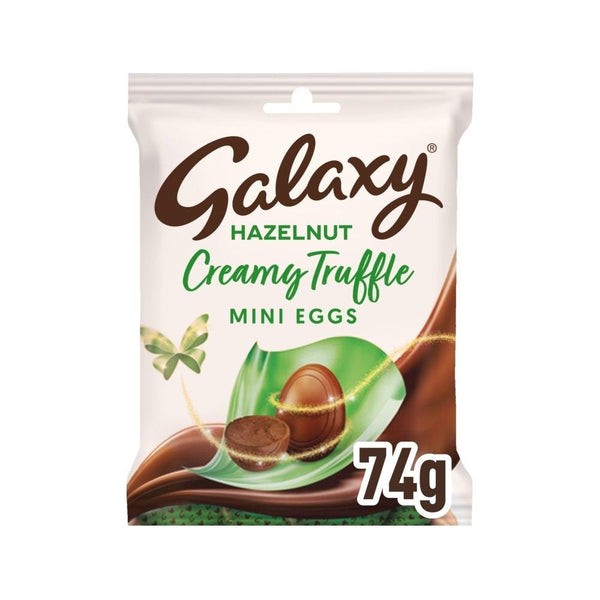 Galaxy Milk Chocolate & Hazelnut Truffles Mini Eggs Bag 22x74g