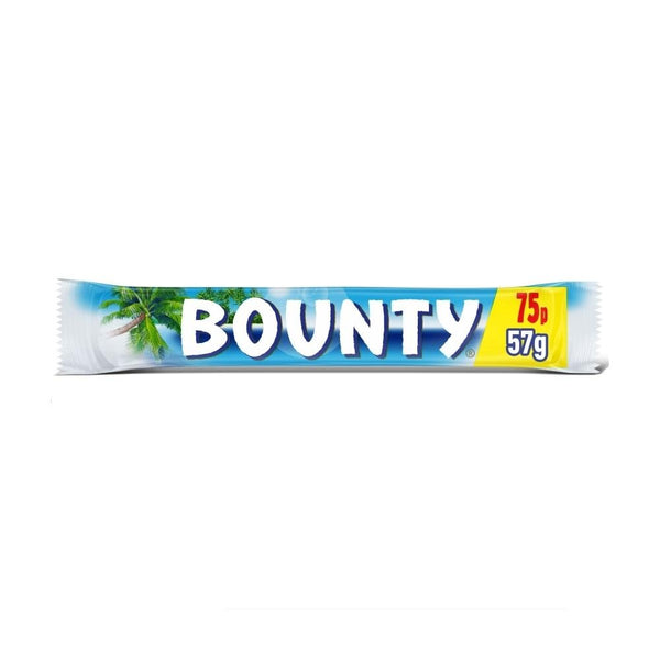 Bounty Coconut & Milk Chocolate Snack Bar £0.75 PMP Duo 24 x 57g