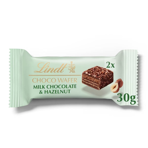 Lindt Choco Wafer Milk Chocolate & Hazelnut Treat Pack 30g x 20