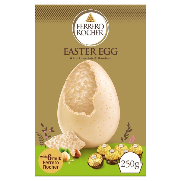 Ferrero Rocher Easter Egg White 250g 1 x 250g Box
