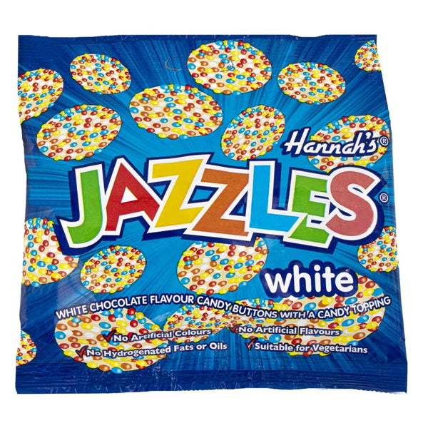 Hannah's White Jazzles Bag 140g x 12 Bags