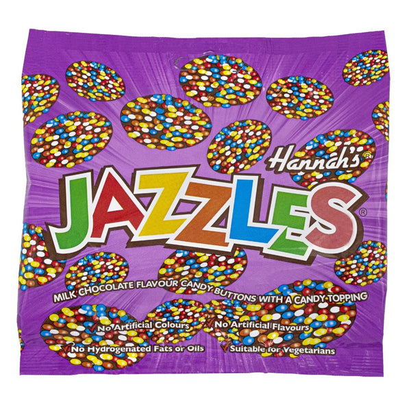 Hannah's Choc Jazzles Bag 140g x 12 Bags