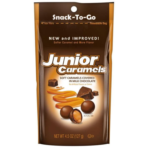 Junior Caramels Share Bag 127g x 12 Bags