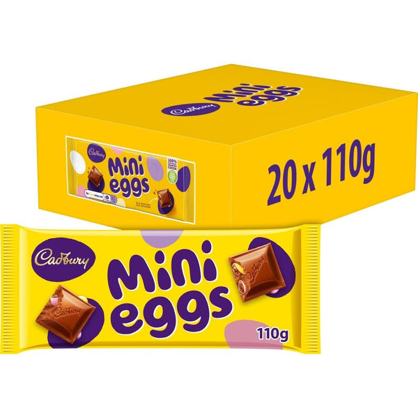 Cadbury Mini Eggs Chocolate Bar 110g x 20 Bars