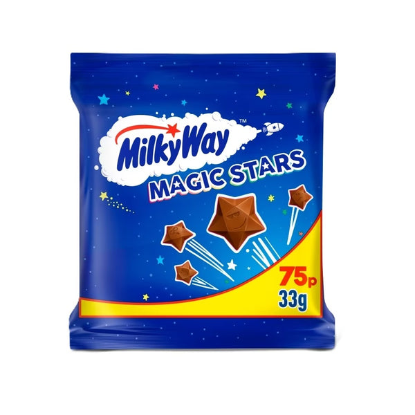 Milky Way Magic Stars Milk Chocolate Bag £0.75 PMP 33g x 36 Bags