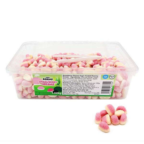 Candy Realms Strawberry Dreams 1p Tub 1.02kg