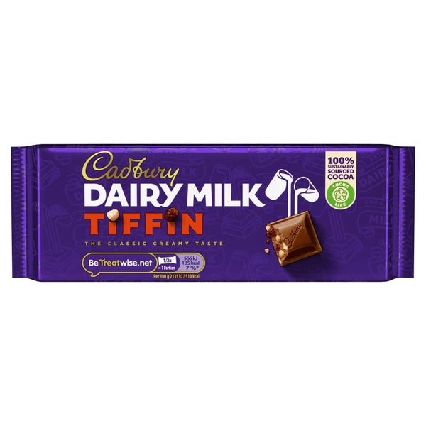 Cadbury Dairy Milk Tiffin Chocolate Bar 53g (Irish) x 48
