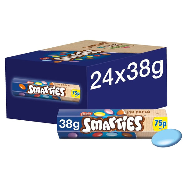 Smarties Milk Chocolate Tube 38g PMP 75p x 24