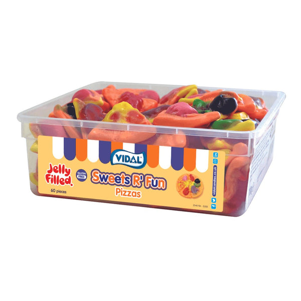 Vidal Jelly Filled Pizza Slices 10p Tub