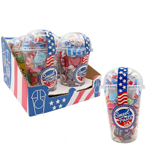 Sweet Taste Of The USA Candy Cup 200g 6 x 200g Cups