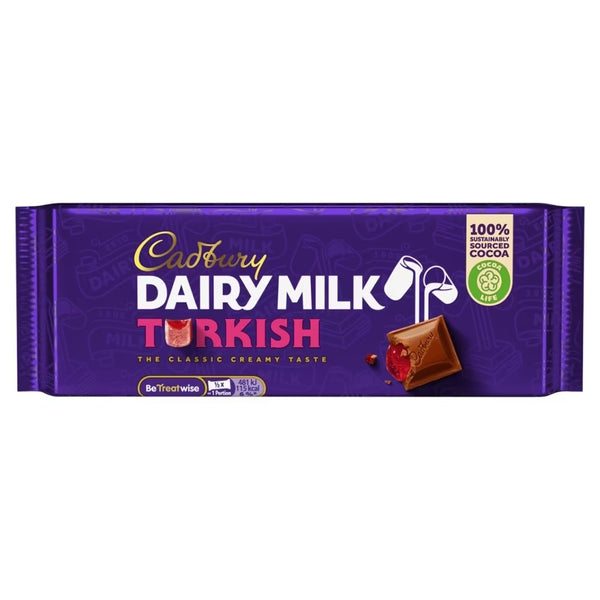 Cadbury Dairy Milk Turkish Chocolate Bar 53g (Irish) x 48 Bars