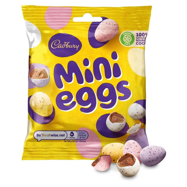 Cadbury Mini Eggs Chocolate Bag 80g 24 x 80g Bags
