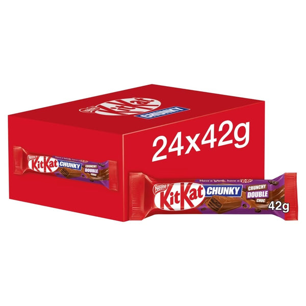KitKat Chunky Crunchy Double Chocolate Bar 42g x 24